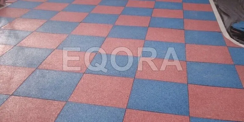 Резиновое покрытие из крошки для автосервисов в Королеве