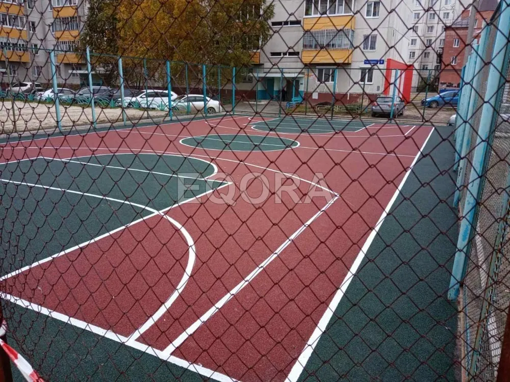 Резиновые покрытия из крошки для спортивных площадок в Королеве